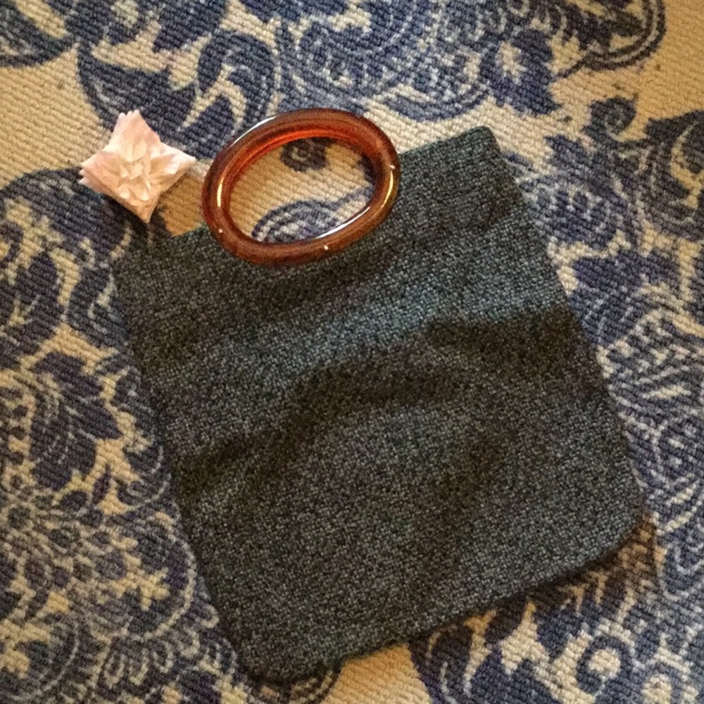 Vintage Purse-Gray and black